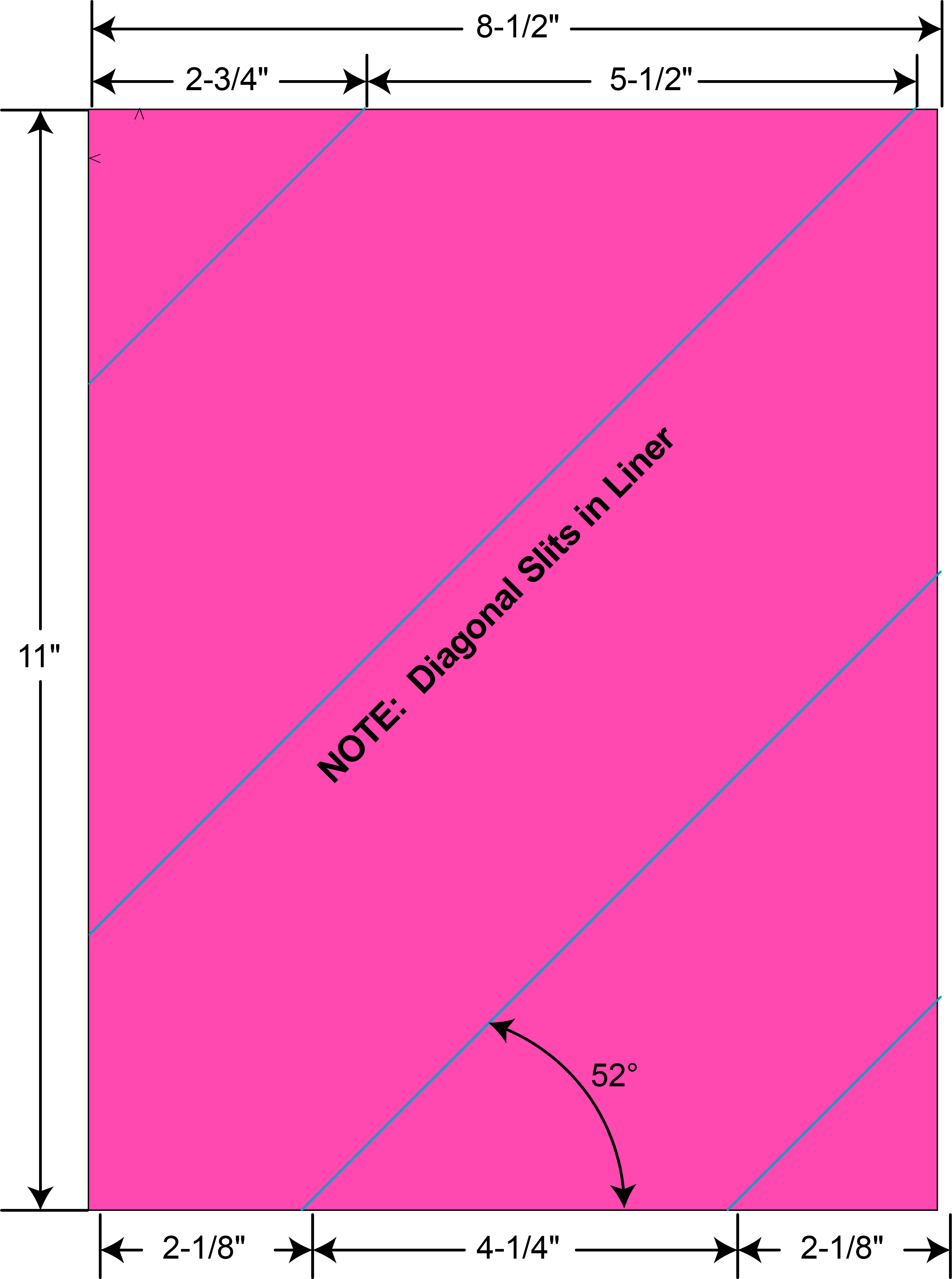 8 12 X 11 Laser Fl Pink Labels 100 Sheets Continental Datalabel
